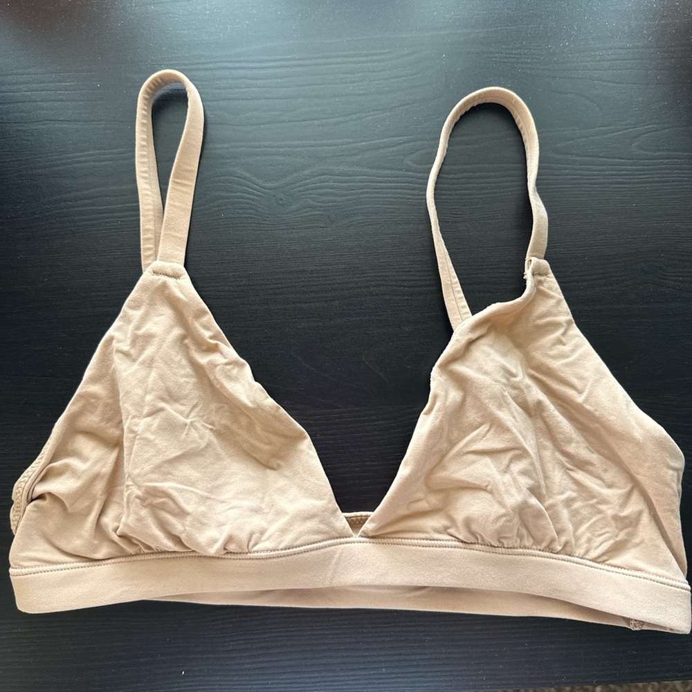 Skims Nude Triangle Bralette - Soft Stretch Comfort